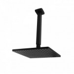 9” Square Black Rainfall Shower Head